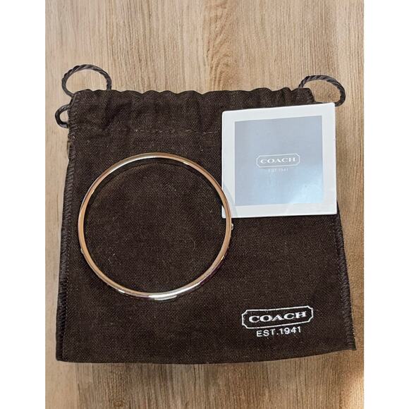 Coach Signature Metal Enamel & Crystal Bangle - Picture 7 of 8